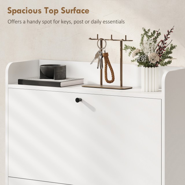 HOMCOM Σκονιστήριο Slim με 2 Συρτάρια Αναδιπλούμενα και Ρυθμιζόμενα...