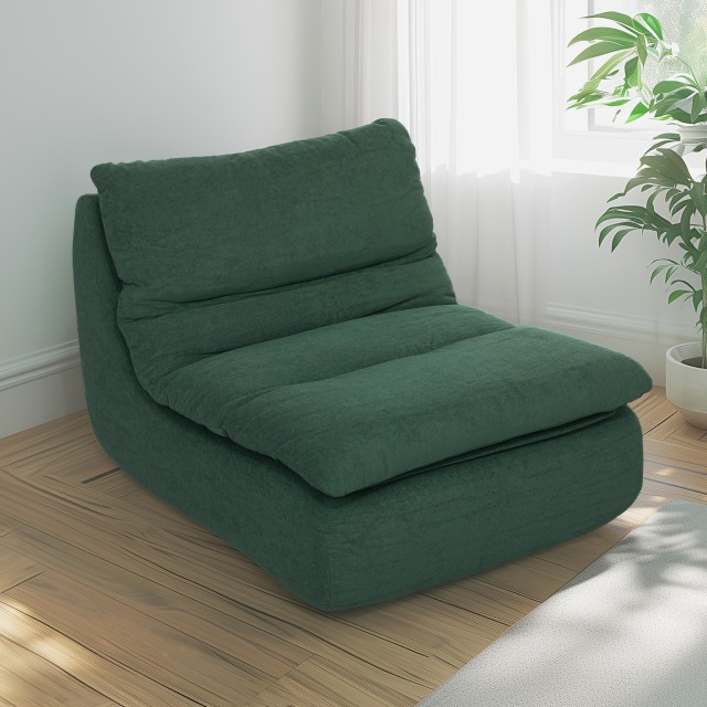 HOMCOM Πράσινη Βελούδινη Καρέκλα 82x103x75 εκ 83B-294V00GN