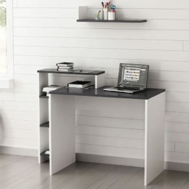 ModernHome Ορθογώνιο γραφείο υπολογιστή με ράφι 4 ραφιών CHDK07-DG