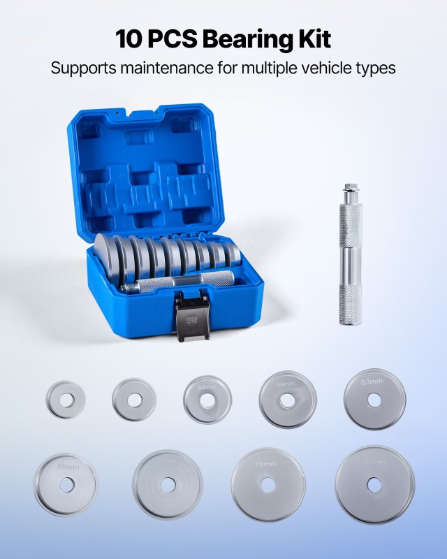 VEVOR Σετ Εργαλείων Αποσυναρμολόγησης Ρουλεμάν, 10 τμχ, 9 Δακτύλιοι... VEVOR Σετ Εργαλείων Αποσυναρμολόγησης Ρουλεμάν, 10 τμχ, 9 Δακτύλιοι...