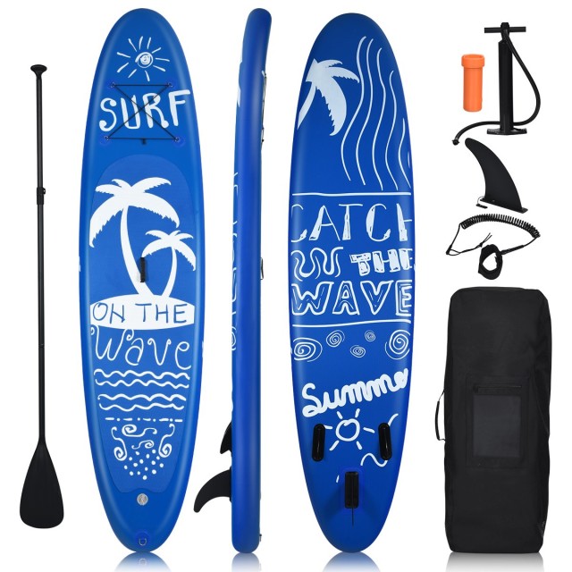 Costway  Φουσκωτή Σανίδα Stand Up Paddle (SUP) για Αξέχαστες Στιγμές στο Νερό SP37090-S