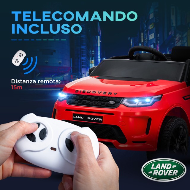 AIYAPLAY  Ηλεκτρικό Αυτοκίνητο για Παιδιά με Άδεια Land Rover με Φώτα, Κόρνα και Ζώνη Ασφαλείας, 106x65.5x51 εκ., Κόκκινο  370-343V90RD