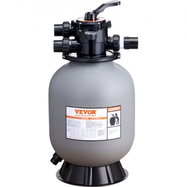 Φίλτρο Άμμου VEVOR 16, 35 GPM, Πολυβάνα 7 Λειτουργιών για Πισίνα  S...