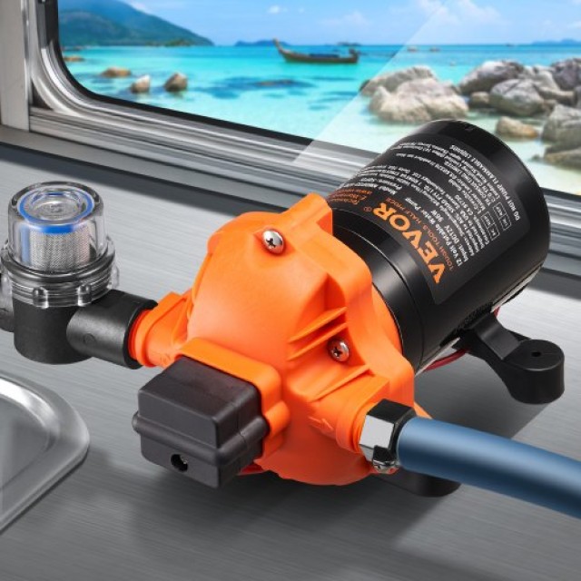 VEVOR  Αντλία Διαφράγματος 12V 3GPM 11.36 L/min 3-Θάλαμοι με Διακόπτη Πίεσης 12VYYSB3Q30GCJB2MV9