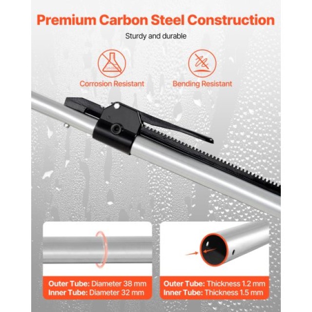 VEVOR Ρυθμιζόμενη Μπάρα Φορτίου από Βαρέως Τύπου Χάλυβα με Αντιολισ...