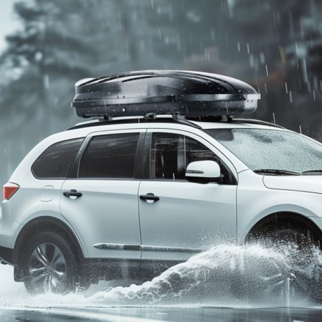 VEVOR Μπαγκαζιέρα Οροφής 11 Κυβικών Ποδιών ABS για SUV & Αυτοκίνητα  CDXLXHS11LFYIFFORV0