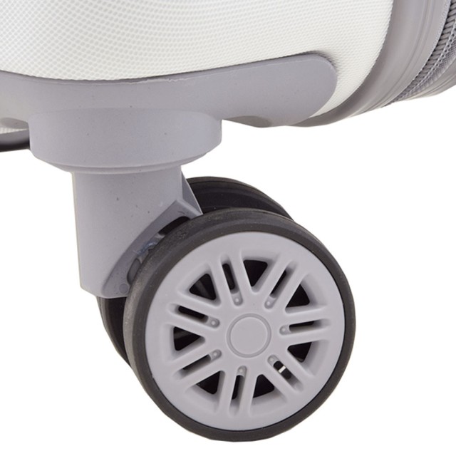 PROVITERA  Σετ 3 Σκληρές Βαλίτσες με Ρόδες Easy Roll Τρόλεϊ Χειραποσκευή Ταξιδιού Λευκό Γκρι  02841468