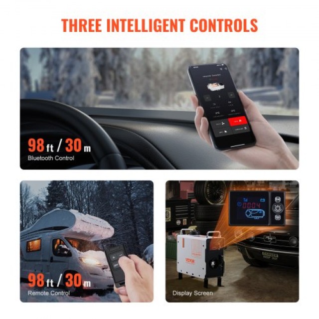 VEVOR  Θερμαντήρας Αέρα Diesel 12V/24V 2KW με Bluetooth APP για Εξω...