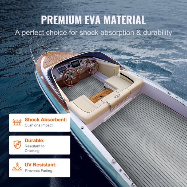 VEVOR Δάπεδο Σκάφους EVA Foam 94.5 x 45.7, Αντιολισθητικό Αυτοκόλλη...