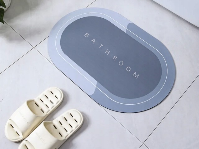 Verk Group Γρήγορης Απορρόφησης και Αντιολισθητικό Χαλί Μπάνιου για...