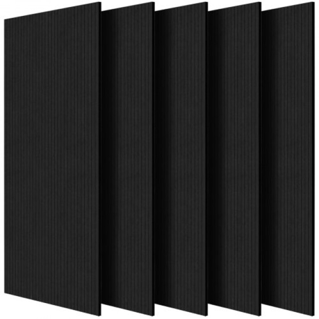 VEVOR Σετ 5 Αυτοκόλλητα Ακουστικά Πάνελ 120x60x1 εκ. Μαύρο JZGYBHST...