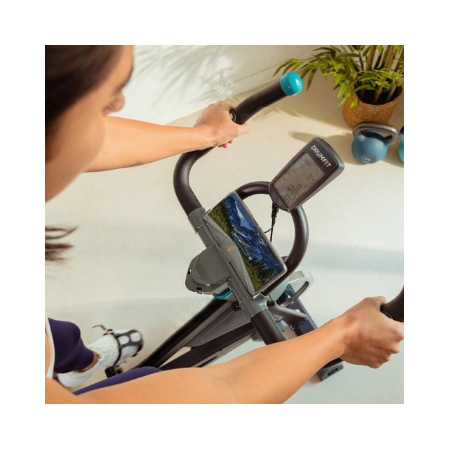 Ποδήλατο Spinning με Τροχό Αδράνειας 13 Kg, Οθόνη LCD, Παλμογράφο και Ρυθμιζόμενο Σέλα DrumFit Indoor 13000 Race CEC-07241 Cecotec