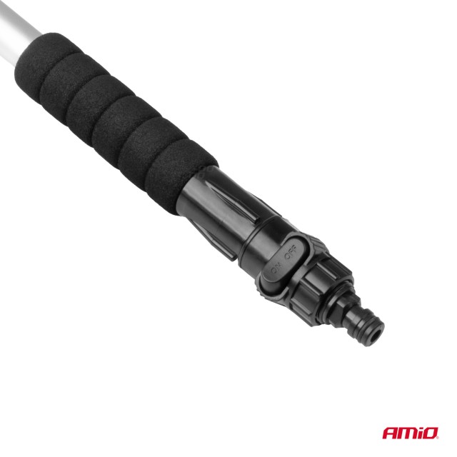 AMiO  Τηλεσκοπική βούρτσα πλύσης με ροή νερού και ύφασμα cheni...