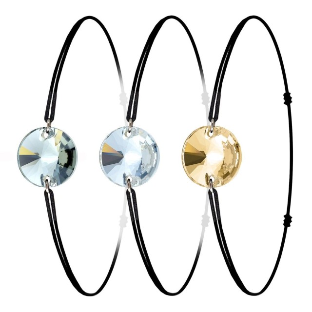 So Charm Σετ 3 Ελαστικά Βραχιόλια διακοσμημένα με Κρύσταλλα Swarovs... So Charm Σετ 3 Ελαστικά Βραχιόλια διακοσμημένα με Κρύσταλλα Swarovs...