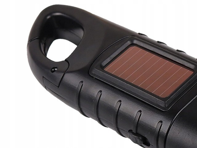 Verk group Φακός 3 LED με Χειροκίνητη Μανιβέλα & Κλιπ Dynamo Solar ...