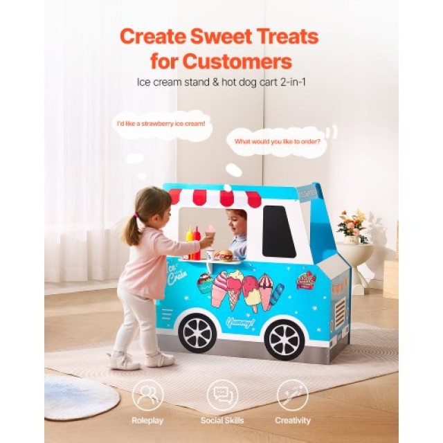 VEVOR Ξύλινο Παιχνίδι Παγωτατζίδικου Οχήματος για Παιδιά 3-7 Ετών D... VEVOR Ξύλινο Παιχνίδι Παγωτατζίδικου Οχήματος για Παιδιά 3-7 Ετών D...