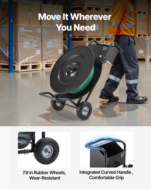 VEVOR Καροτσάκι Ιμάντας Κατάλληλο για Πυρήνα 20.3/40.6 εκ., Ικανότη...