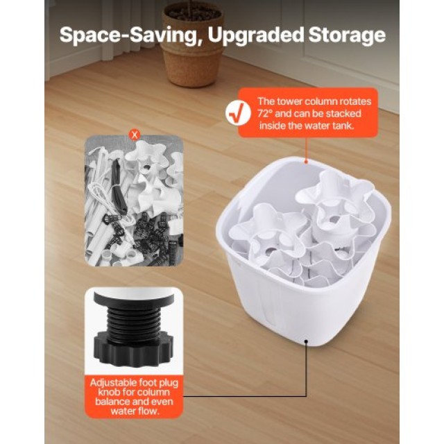 VEVOR Σύστημα Υδροπονικής Καλλιέργειας 30 Θέσεων με Κυκλοφορία Νερο...