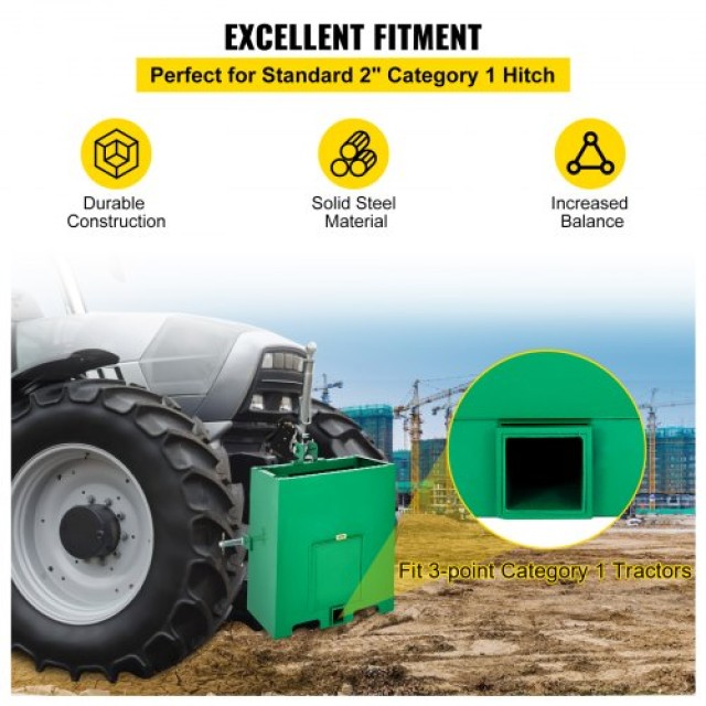 VEVOR Κουτί Αντίβαρου 3 Σημείων, 800lbs, Πράσινο  YZXSD1L2YCGREEN01V0
