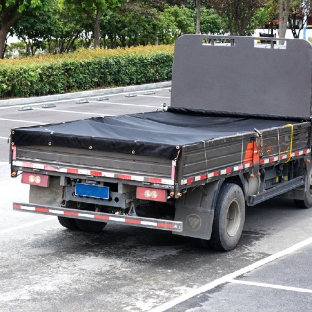 VEVOR Κάλυμμα Δίχτυ Απορριμματοφόρου, 6 x 14 ft, Βαρέως Τύπου PVC Μαύρο  KCPVC6X1418OZJELJV0