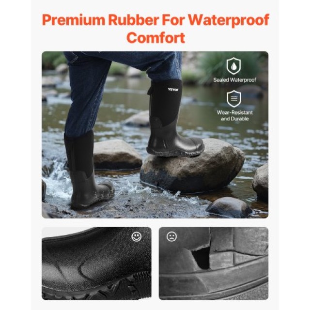 VEVOR Ανδρικές Αδιάβροχες Μπότες Εργασίας με Ατσάλινη Μύτη Μέγεθος ... VEVOR Ανδρικές Αδιάβροχες Μπότες Εργασίας με Ατσάλινη Μύτη Μέγεθος ...