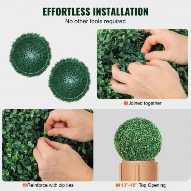 Τεχνητά Δεντράκια VEVOR Boxwood, 50 εκ. (2 τεμ.), Σφαιρικά Φυτά Διακόσμησης  RGZWXJQ20YC04FIJEV0