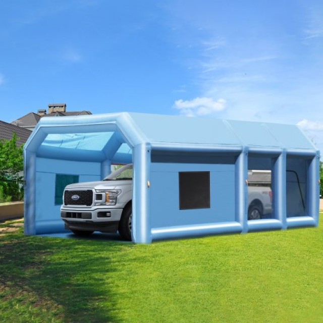 Φουσκωτό Θάλαμο Βαφής VEVOR, 32.8 x 21 x 14.8 ft, με Ισχυρούς Φυσητήρες και Φίλτρο Αέρα, Φορητό για Μεγάλα Οχήματα  CQSPQFLSKCGLKJFV4V2