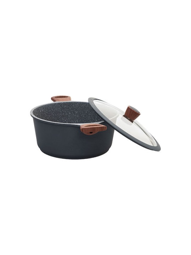 ESTIA Αντικολλητική Κατσαρόλα Stone 28cm από Χυτό Αλουμίνιο, 6.7lt ... ESTIA Αντικολλητική Κατσαρόλα Stone 28cm από Χυτό Αλουμίνιο, 6.7lt ...