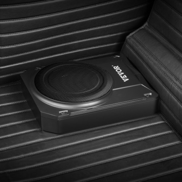 VEVOR 10 400W Υποκάθισμα Αυτοκινήτου Subwoofer Slim Ενισχυμένο Σύστ...