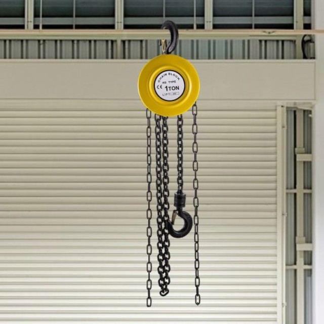 VEVOR Ανυψωτικός Γάντζος Αλυσίδας 1 Τόνου 20 FT Κίτρινος SLHLHSYX1T...
