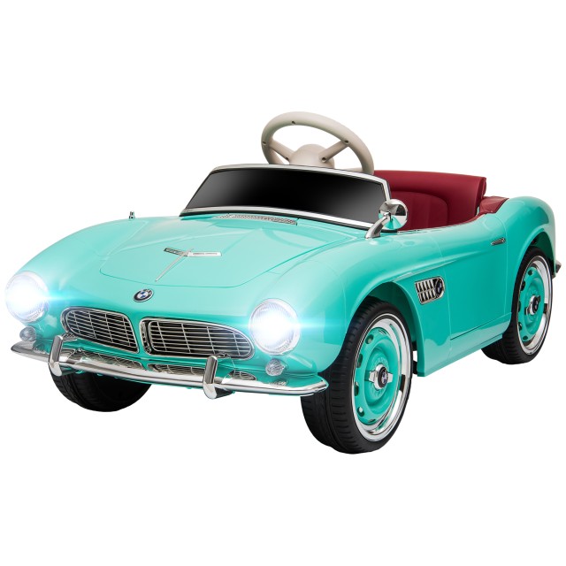 HOMCOM Electric Ride-On Toy Car για Παιδιά με 2 Πόρτες με άδεια BMW 507, με κόρνα και τηλεχειριστήριο, 115x55x47 cm, πράσινο 370-305V90GN