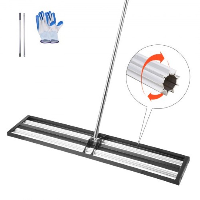 VEVOR Γκανιότα Επιπέδωσης Γκαζόν 48x10in με Ρυθμιζόμενη Λαβή 83.9in...