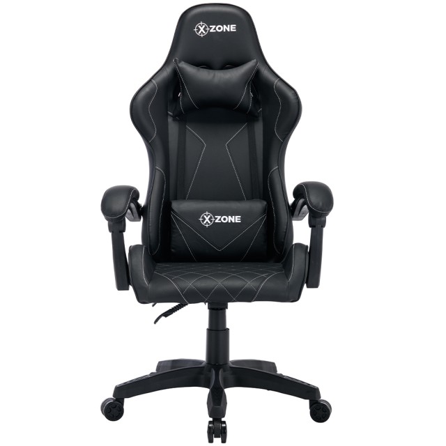BAKAJI  Καρέκλα Πολυθρόνα Gaming Μαύρη Γραφείου Ανακλινόμενη Περιστρεφόμενη Διευθυντική  02840164