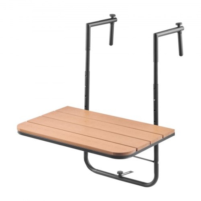 VEVOR Μπαλκόνι Τραπέζι Κρεμαστό Ρυθμιζόμενο 25 x 24 in FXGZSM25INCHDZVCRV0