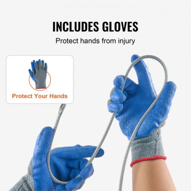 VEVOR Καλώδιο Χάλυβα 1/4 7x19 250 ft για Κάγκελα DXGSSDXQT14I95RCZV0 VEVOR Καλώδιο Χάλυβα 1/4 7x19 250 ft για Κάγκελα DXGSSDXQT14I95RCZV0