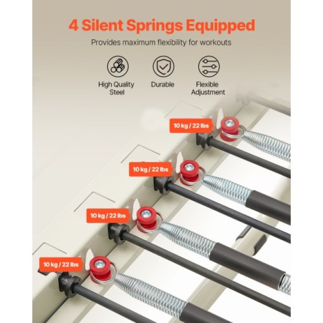 VEVOR Πτυσσόμενο Μηχάνημα Pilates Reformer για Οικιακή Χρήση PLTHXC...