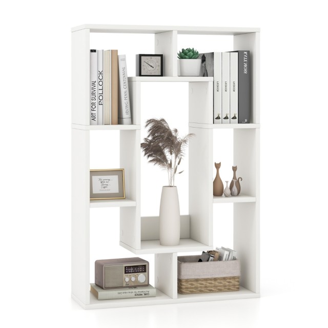 Costway  Ράφι βιβλίων με 7 θέσεις Λευκό 60 x 20 x 90 εκ. CB10642WH
