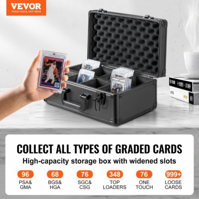 VEVOR  Κουτί Αποθήκευσης Καρτών PSA με 4 Θέσεις και Κλειδαριά FJKSNHYCSKK9N54I7V0