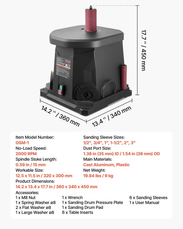 VEVOR Παλινδρομικό Τριβείο με 6 Δοχέια (12.7–76.2 mm), 15mm Διαδρομ... VEVOR Παλινδρομικό Τριβείο με 6 Δοχέια (12.7–76.2 mm), 15mm Διαδρομ...