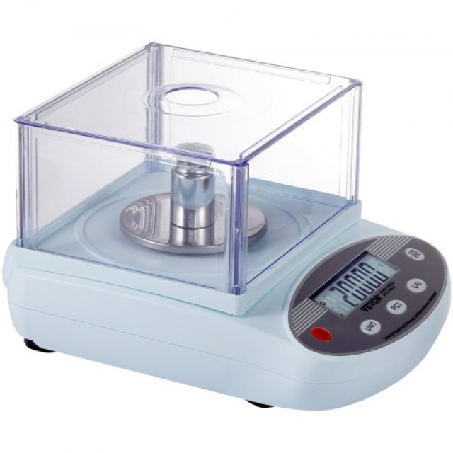 Ζυγός Ακριβείας VEVOR 500g x 0.001g με Ανεμοθώρακα LCD  SYSCHTP0001GFGCEAV2