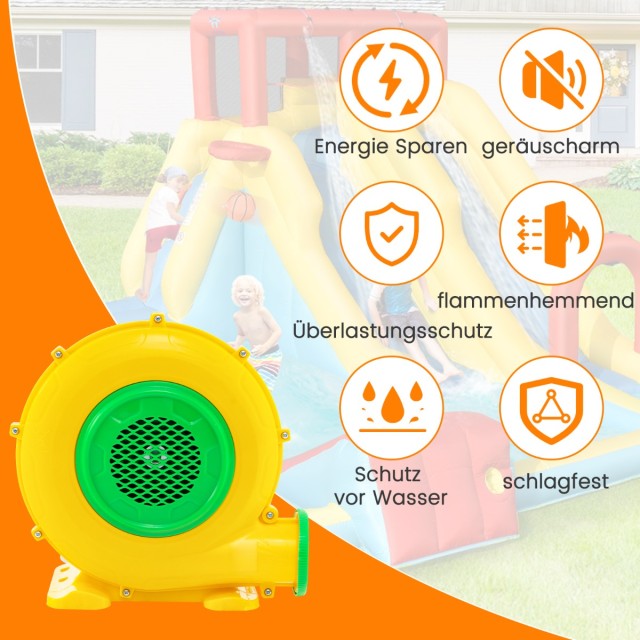 Costway  550W Φυσητήρας Φουσκωτού με Λαβή & Πασσάλους Αέρας Ανεμιστ...