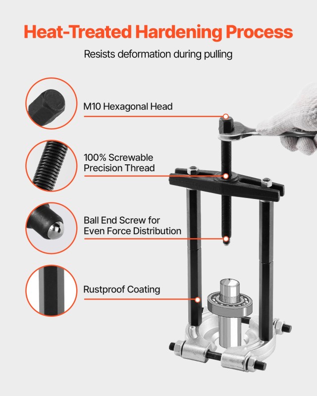 VEVOR Σετ Εξολκέα Ρουλεμάν 14 PCS με Βάρος 5 Τόνους σε Θήκη KPSZCLB...