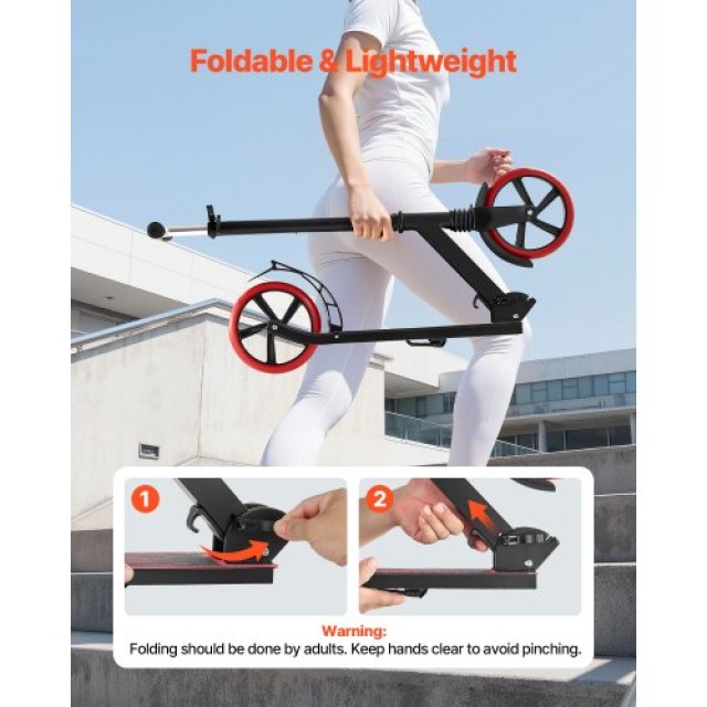 VEVOR Παιδικό Πατίνι 2 Τροχών για 8 ετών και άνω με Ρυθμιζόμενο Τιμ... VEVOR Παιδικό Πατίνι 2 Τροχών για 8 ετών και άνω με Ρυθμιζόμενο Τιμ...