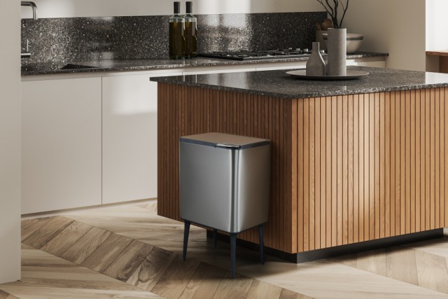 Κάδος Απορριμμάτων Push Bin 36L 48 x 38 x 54,5 cm - Μεταλλικό Γκρι ...