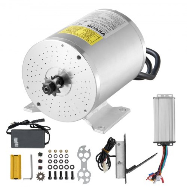 VEVOR Σετ Ηλεκτρικού Κινητήρα Χωρίς Ψήκτρες 1800W 48V 4500rpm & Ελεγκτής Ταχύτητας ZLWSDJTJ180083C2DV2