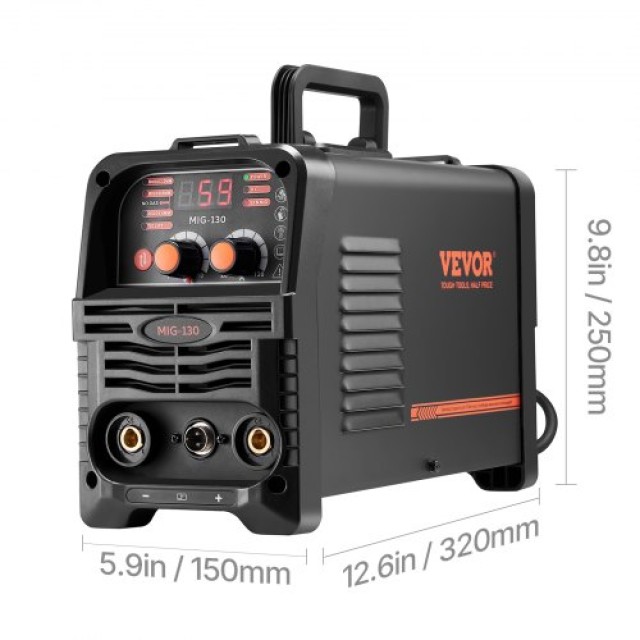 VEVOR Συγκολλητής MIG 130Amp 3-σε-1 Flux Core MIG/Stick/Lift TIG MI...