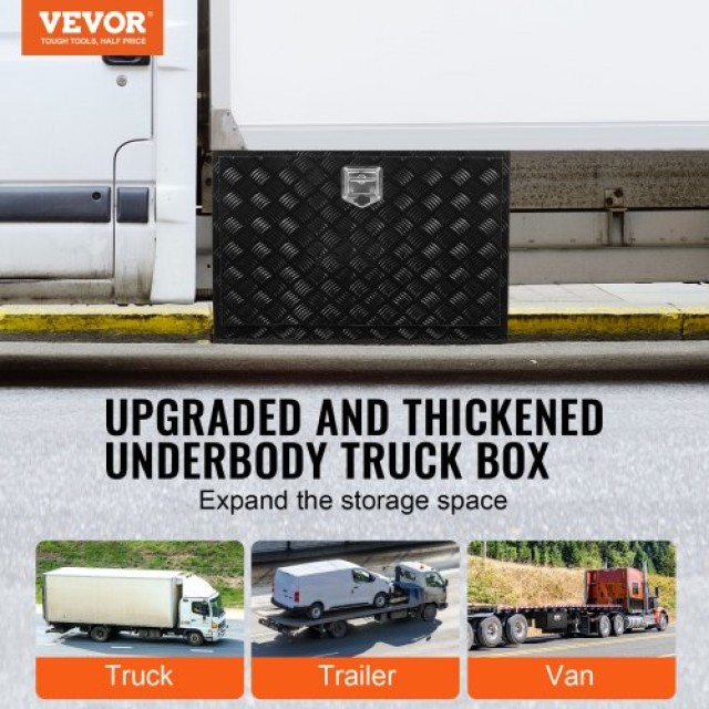 VEVOR Κουτί Εργαλείων Αλουμινίου 48 x 17 x 18 για Φορτηγά & Τροχόσπ...