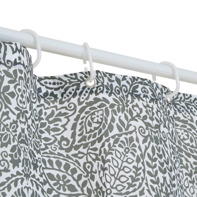 5FIVE Simply smart Υφασμάτινη Κουρτίνα Μπάνιου 100% Polyester Χακί ...