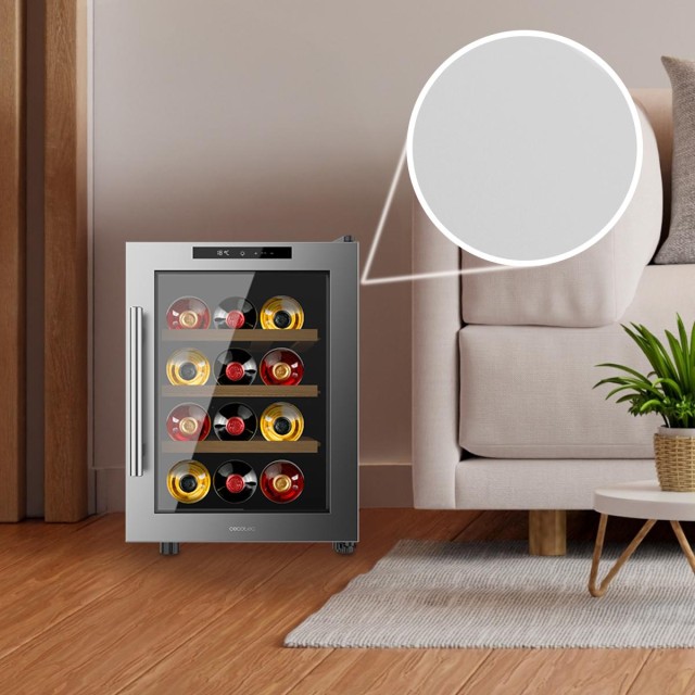 Cecotec Συντηρητής Κρασιών Bolero GrandSommelier 1255 CoolWood, Χωρ... Cecotec Συντηρητής Κρασιών Bolero GrandSommelier 1255 CoolWood, Χωρ...