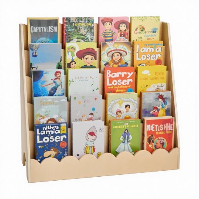 VEVOR Βιβλιοθήκη Montessori 5 Επιπέδων με Κρεμάστρες ETCWJJZMZ3146E...